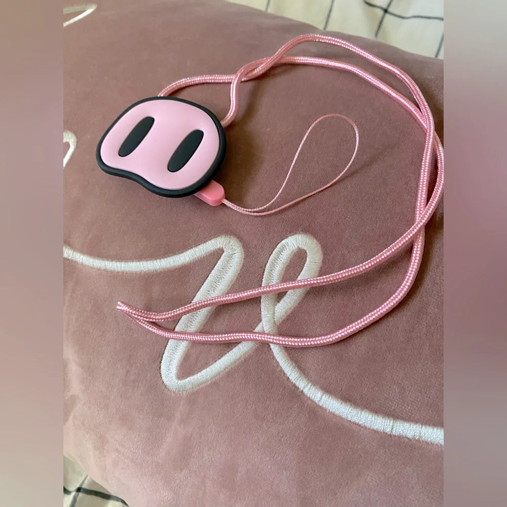 Pink Piggy Nose NWOT Cell Phone Lanyard